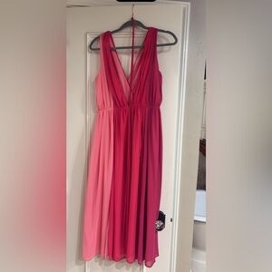 Lulu's Vibrant Pink Maxi Dress
